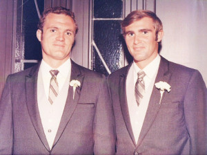 Fred McNeal and Tom McNeal at a wedding in approximately 1970