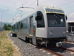 breda2 rail car on test track