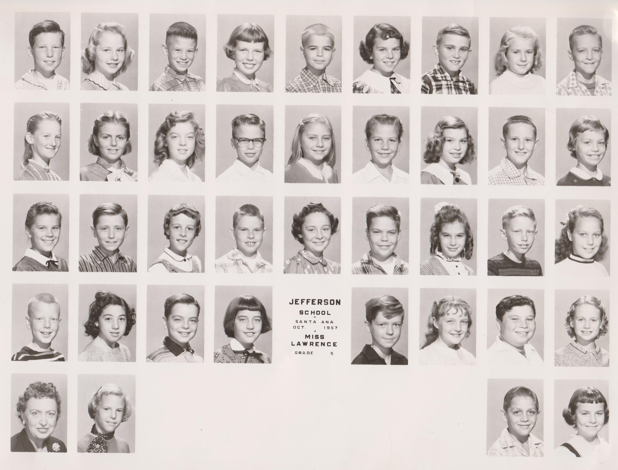 Jefferson 5th-grade Miss Lawrence (Thanks to Doug King!)