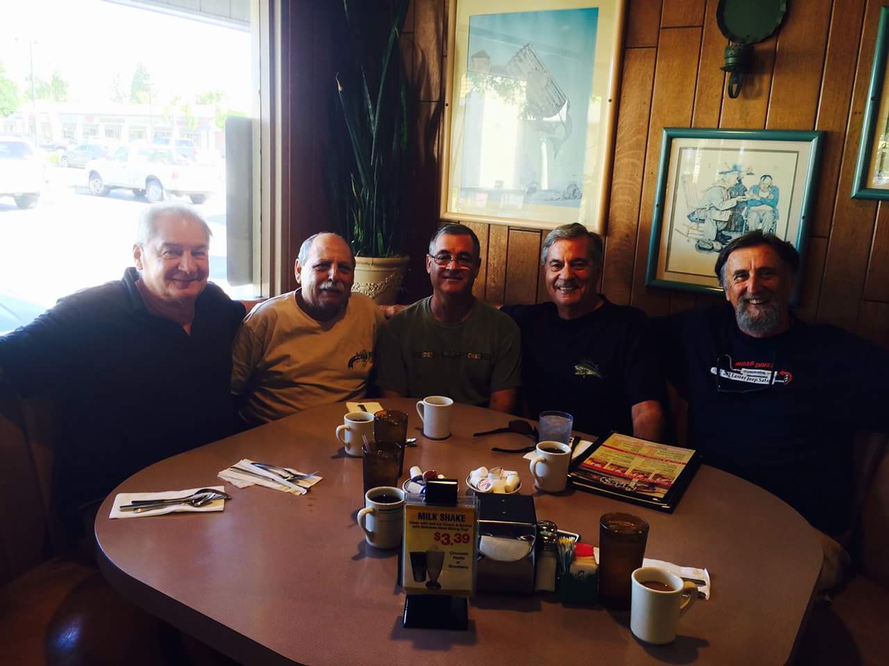 Breakfast:  Dale Deckert, Brian Mucciaccio,  Mark Angell, Dennis Hill, Doug King
